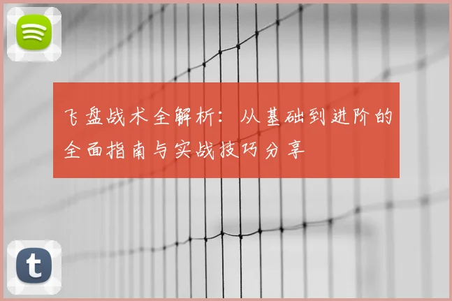 飞盘战术全解析:从基础到进阶的全面指南与实战技巧分享
